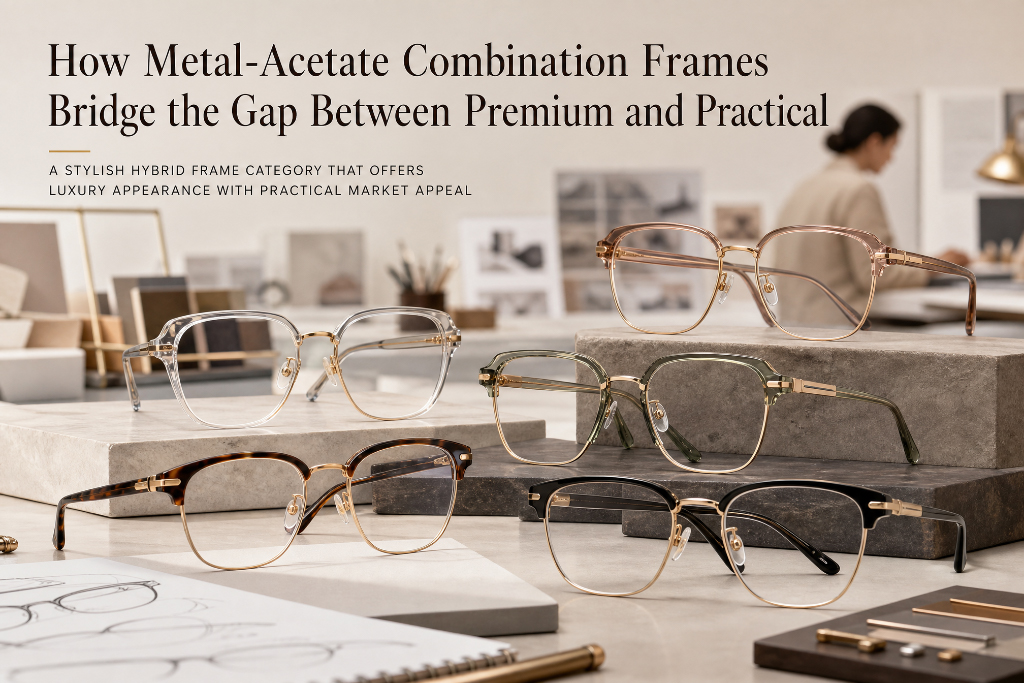 Como as armações combinadas de metal-acetato preenchem a lacuna entre o premium e o prático